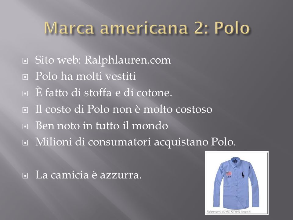 Marca on sale americana vestiti